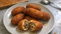 Croquetes de vitela caseiros: estaladiços por fora e cremosos por dentro